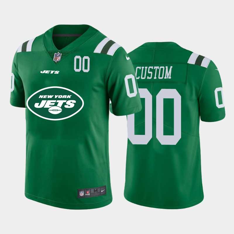 Nike Jets Customized Green Team Big Logo Number Vapor Untouchable Limited Jersey,We sell and wholesale Nike Jets Customized Green Team Big Logo Number Vapor Untouchable Limited Jersey on line form chian!